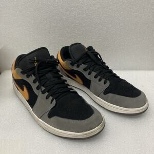 Air Jordan 1 LOW SE Black Vivid Orange Grey FN7308 008 Sneaker - Men's 12.5